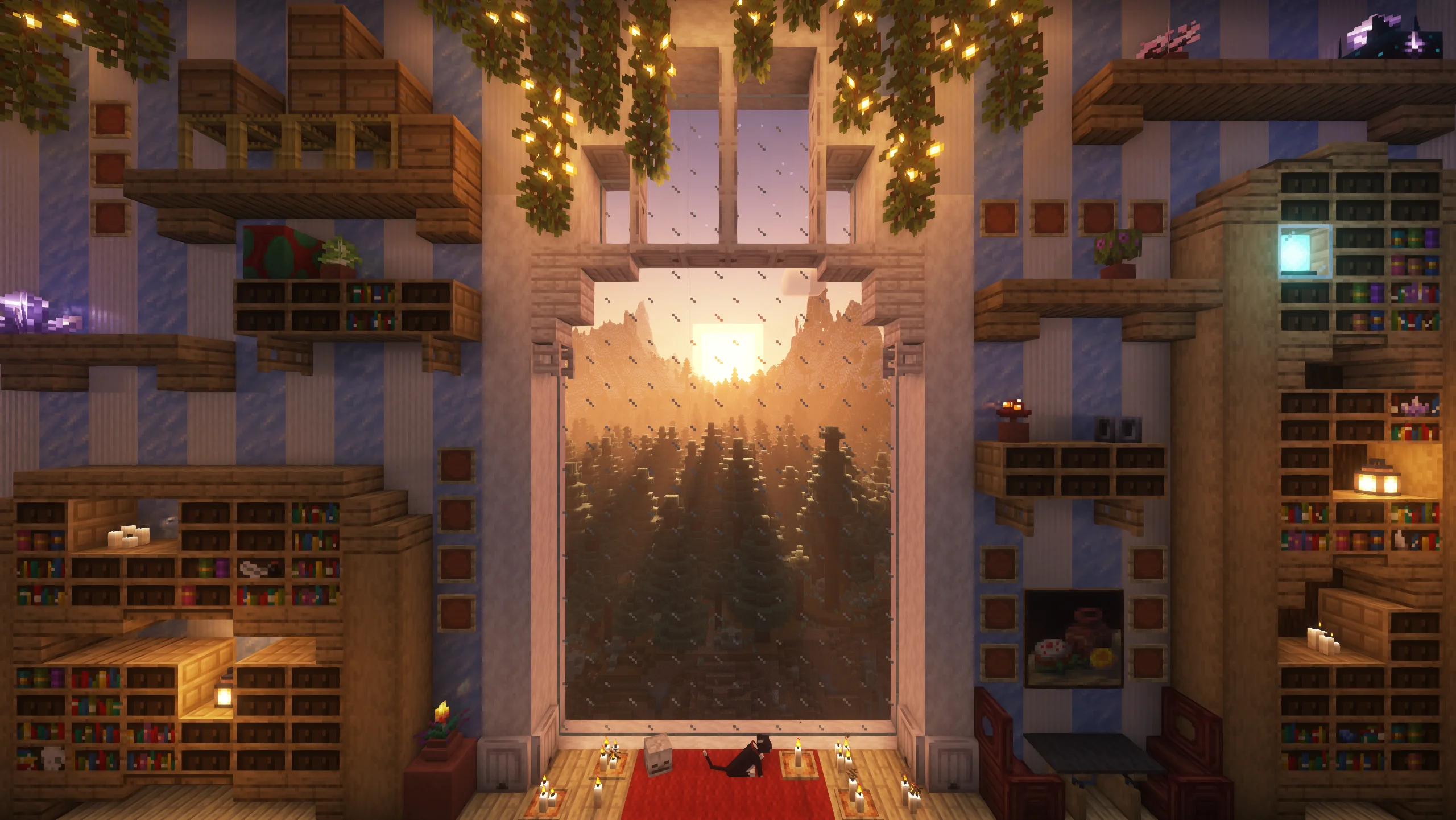 Interior de casa en Minecraft