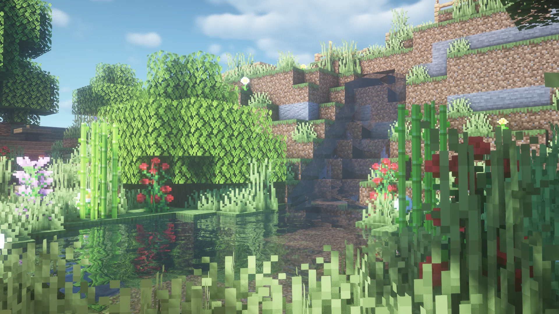 Paisaje de Minecraft